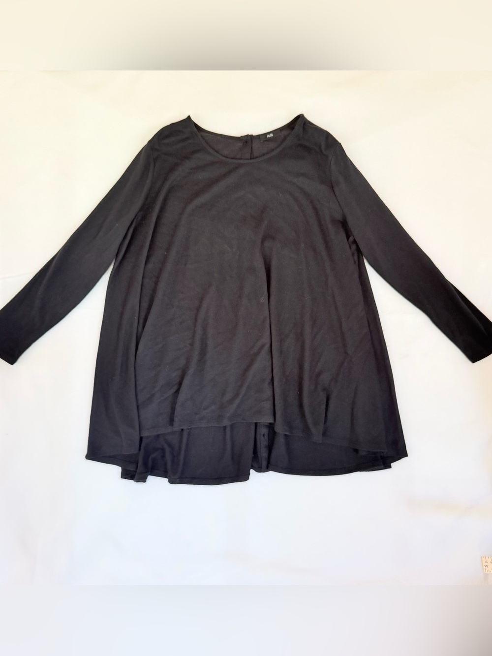 Ruti black long sleeve sweater‎ top
